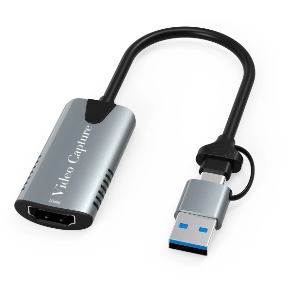 USB-C to HDMI video capture card TYPE-C USB3.0 two-in-one HD 4K game live broadcast collector