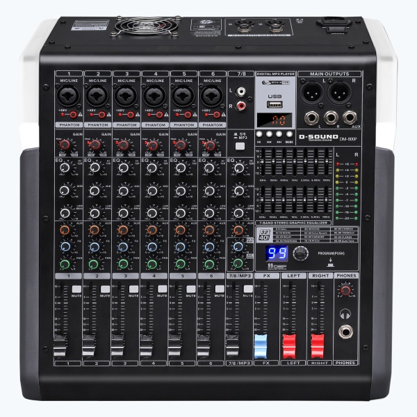 D-Sound Dm-800P 8 Kanal Power Mixer