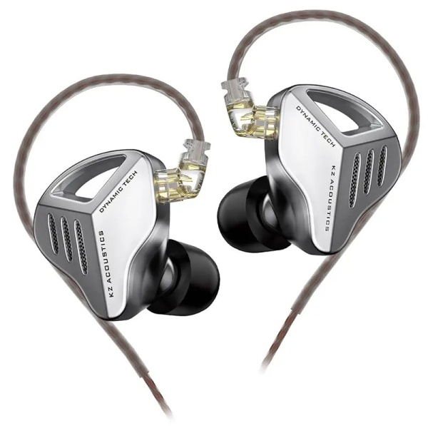 KZ ZVX kulaklık dinamik HIFI In-Ear Monitör Kulakiçi Kulaklık (Silver-Gümüş)