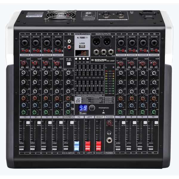 D-Sound Dm-1000P 10 Kanal Power Mixer