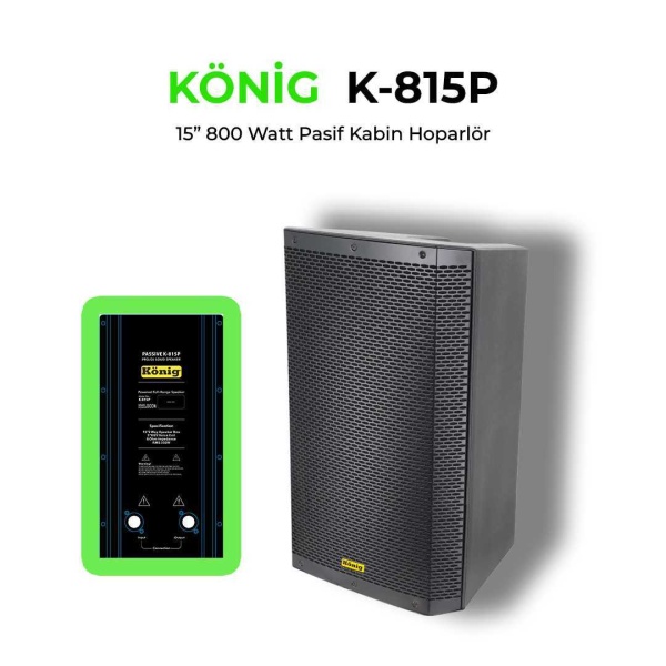 König K-815 15 800W Pasif Kabin