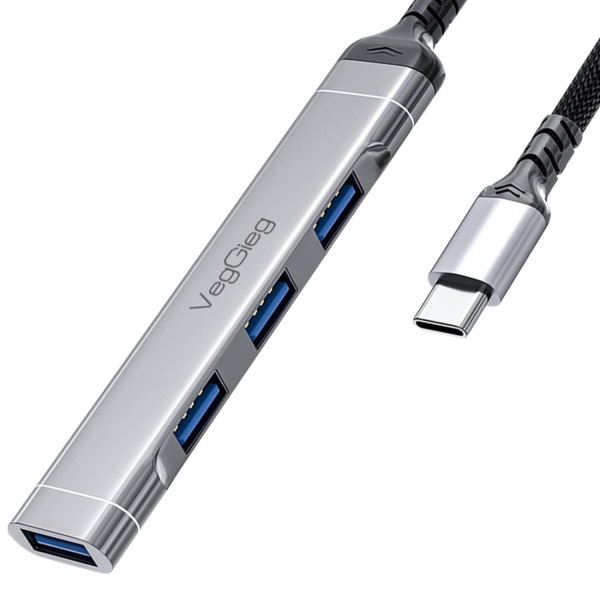VegGieg Type-C to USB 3.0 4 Port 3*USB 2.0 ve 1*USB 3.0 Çoklayıcı Hub