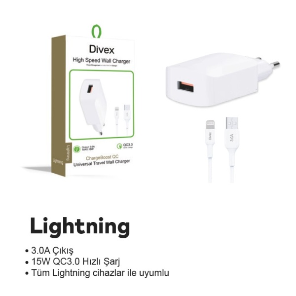 Divex Ds-214 3 0A iPhone Setşarj