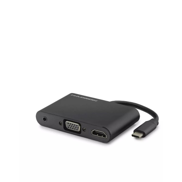 HADRON HDX7813 ÇEVİRİCİ USB 3.1 TYPE-C TO HDMI+VGA+3.5MM AUDIO 3IN1