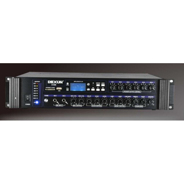 Dexun D-500 700W Mikser Amfi 6 bölgeli