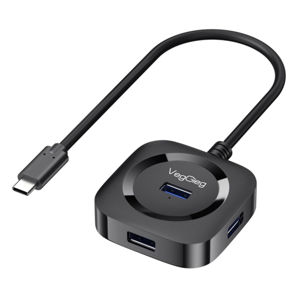 VegGieg 4 Portlu Type-C to USB 3.0 Çoklayıcı Hub Siyah, Type-C üzerinden bilgisayarınıza 4 adet USB 3.0 bağlantı noktası ekler. Bu sayede klavye, mouse, USB bellek ve HDD gibi USB cihazlarını aynı anda kullanmanıza olanak tanır. Micro USB (5V2A) dest