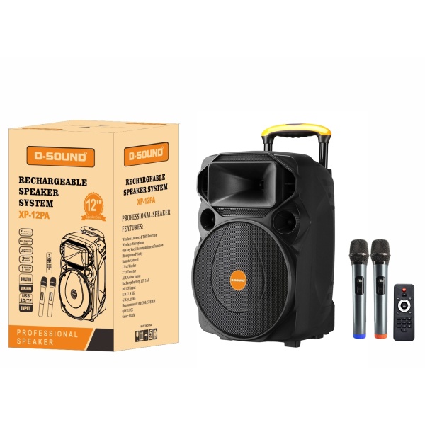 D-Sound Xp-12Pa Taşınabilir Şarjlı Hoparlör