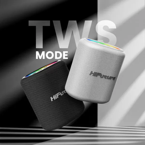 HiFuture Vocalist 100 Kablosuz Bluetooth 25W RGB Mikrofonlu TWS Taşınabilir Karaoke Sistemi Hoparlör Siyah