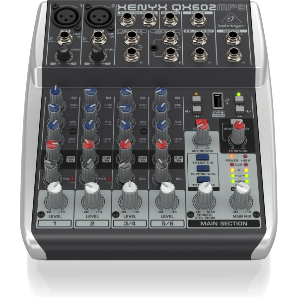 Behringer QX602MP3 6 Kanal Mp3lü Mikser