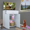 AÇELYA Çok Amaçlı Dolap, 54*80 cm Banyo Dolabı, Mutfak Dolabı, Erzak Dolabı, Kiler Dolabı, Yazıcı Tarayıcı Dolabı, Akvaryum Dolabı
