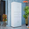 BADE 4 Kapak 2 Çekmeceli Dolap, Çok Amaçlı Dolap, Banyo Dolabı, Mutfak Dolabı