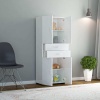 BADE 4 Kapak 2 Çekmeceli Dolap, Çok Amaçlı Dolap, Banyo Dolabı, Mutfak Dolabı