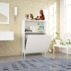 İLKBAHAR 75x100 cm 2 Sepetli Tek Gözlü Çok Amaçlı Dolap, Banyo Dolabı, Mutfak Dolabı
