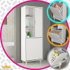 DİLSU 57x165 cm Kirli Çamaşır Sepetli Banyo Dolabı, Erzak Sepetli Mutfak Dolabı, Oyuncak Sepetli Çocuk Odası Dolabı