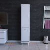 ALAÇATI 35x160 cm Erzak Sepetli Dolap, Banyo Düzenleyici Detarjan Temizlik Havlu Dolabı
