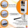 Modilayn SİLVA LOYA 59,6 x 194,6 x 56 cm 2 Kapaklı Ankastre Fırın ve Mutfak Dolabı