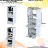 Modilayn SİLVA LOYA 59,6 x 194,6 x 56 cm 2 Kapaklı Ankastre Fırın ve Mutfak Dolabı