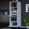 Modilayn SİLVA LOYA 59,6 x 194,6 x 56 cm 2 Kapaklı Ankastre Fırın ve Mutfak Dolabı
