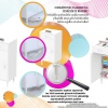Modilayn EMİR 35 x 88 x 32,5 cm 1 Çekmece 1 Kapak 2 Raf 3 Bölme Çok Amaçlı Banyo & Mutfak Dolabı 