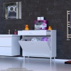 Modilayn EMİR 100x88x32,5 cm 3 Göz Sepetli kirli çamaşır pratik  düzenleyici dolap
