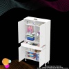 Modilayn YENİ AFRA 90 x 173 x 32,5 cm 1 Çekmece 4 Kapak 5 Raf 8 Bölme Çok Amaçlı Banyo & Mutfak Dolabı 