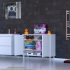 Modilayn SÖKE 95x75x32,5 cm’ lik Küçük Alanlar İçin Akıllı Çözümler 2 Kapaklı 4 Göz Raf Dolap