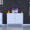 Modilayn SÖKE 95x75x32,5 cm’ lik Küçük Alanlar İçin Akıllı Çözümler 2 Kapaklı 4 Göz Raf Dolap