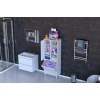 Modilayn İNCİ 55x160 cm Kirli Çamaşır Sepetli Banyo Dolabı