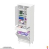 Modilayn YENİ AFRA 55x173x32,5 cm lik 1 Çekmece, 1 Göz Sepet, 2 Kapak, 8 Raf Dar Alan Banyo Dolabı