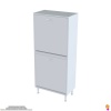 Modilayn İLKİM Modern Çamaşır Ünitesi, 60x138x32,5 cm Gizli 4 Göz Minimalist Akıllı Sepetli Dolap