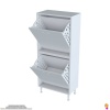 Modilayn İLKİM Modern Çamaşır Ünitesi, 60x138x32,5 cm Gizli 4 Göz Minimalist Akıllı Sepetli Dolap