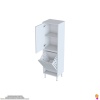 Modilayn İLKİM 45 x 138 x 32,5 cm lik Kapak İçi Çift Raflı, Tek Göz Akıllı Çamaşır Sepetli Dolap