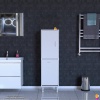 Modilayn İLKİM 45 x 138 x 32,5 cm lik Kapak İçi Çift Raflı, Tek Göz Akıllı Çamaşır Sepetli Dolap
