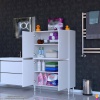 Modilayn OHBE 95x138x32,5 cm Ekstra Düzen İçin Kullanışlı 4 Kapak 4 Bölmeli Banyo Mutfak Dolabı