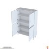 Modilayn OHBE 95x138x32,5 cm Ekstra Düzen İçin Kullanışlı 4 Kapak 4 Bölmeli Banyo Mutfak Dolabı
