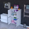Modilayn OHBE 85x138x32,5 cm Ekstra Düzen İçin Kullanışlı 4 Kapak 4 Bölmeli Banyo Mutfak Dolabı