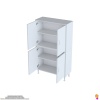 Modilayn OHBE 85x138x32,5 cm Ekstra Düzen İçin Kullanışlı 4 Kapak 4 Bölmeli Banyo Mutfak Dolabı