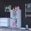 Modilayn OHBE 65x138x32,5 cm Ekstra Düzen İçin Kullanışlı 4 Kapak 4 Bölmeli Banyo Mutfak Dolabı