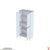 Modilayn OHBE 65x138x32,5 cm Ekstra Düzen İçin Kullanışlı 4 Kapak 4 Bölmeli Banyo Mutfak Dolabı