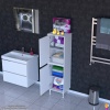 Modilayn OHBE 50x138x32,5 cm Ekstra Düzen İçin Kullanışlı 4 Kapak 4 Bölmeli Banyo Mutfak Dolabı