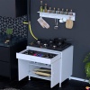 Modilayn DOQU XXXL Set Ocak Altı Dolap 80x88x56 cm 2 Kapak 2 Göz Bölmeli Üst Asma Baharat Raflı