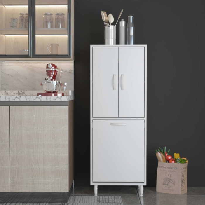 GAMZEM 50x140 cm Erzak Sepetli Mutfak Dolabı