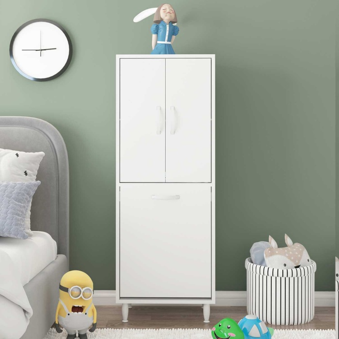 GAMZEM 50x140 cm Oyuncak Sepetli Çocuk Odası Dolabı