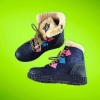 Kız Çocuk Sıcak Tutucu SnowBoot - Kış Ayakkabısı ve Konforlu Yumuşak Bot - Su Geçirmez ve Kaymaz Tabanlı - Pembe/Suni Deri - 22-28 Numara Uyumlu