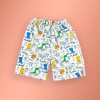 Sarı Erkek Çocuk Yazlık Likralı Pijama Takımı - 2-3-4-5-6 Yaş Pamuklu Şortlu Set