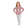 Unicorn Desenli Kız Çocuk Pijama Takımı | Pembe | 1 - 5 Yaş | Sweat Ve Alt