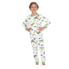 Dinazor Desenli Çocuk Pijama Takımı | 1 - 5 Yaş | Beyaz