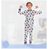 Dinozor Desenli Erkek Çocuk Pijama Takımı | Mavi | 5 - 9 Yaş