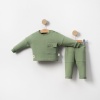 Erkek Çocuk Düğmeli Cep Detaylı 2 Parça Takım - Konforlu ve Şık Giyim Seti