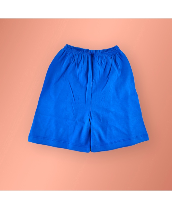 Erkek Çocuk Pamuk Şortlu Pijama Takımı - Gri-Mavi Renk, Yaz Sezonu İçin 2-6 Yaş Aralığına Uygun